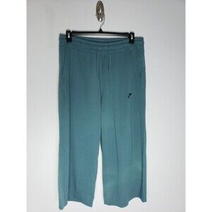 Nike Womens L Teal Loose Fit Jersey Capri Pants CJ3748-058 1501
